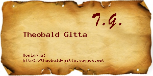 Theobald Gitta névjegykártya